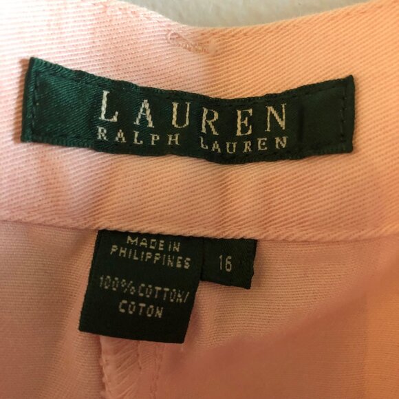 Ralph Lauren Women's Pink Bermuda Shorts- Size-16 - Picture 6 of 6
